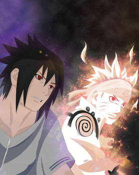 Naruto and Sasuke Smile - Naruto 641