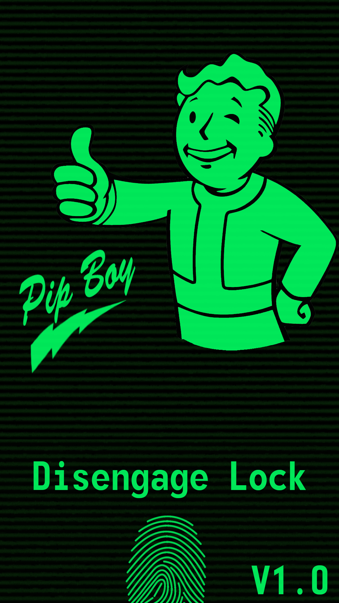 Samsung S5 [With Fingerprint] Pipboy Wallpaper