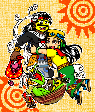 Tezcatlipoca and Xilonen