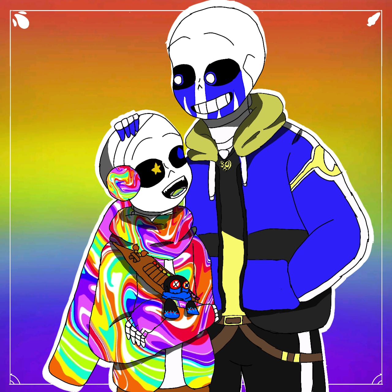 Reaper Error sans x Geno Ink sans (2). by Ducred-blue on DeviantArt