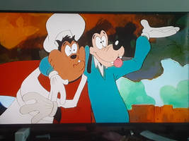 Pete and Goofy