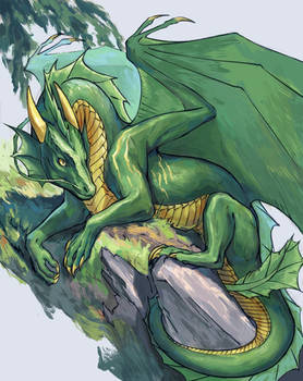  Green dragon | Twitter raffle prize