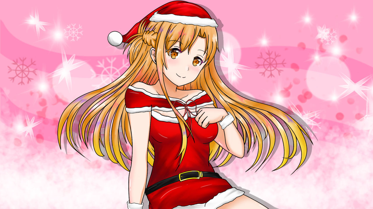 Asuna Yuuki Christmas outfit by Jootaku2D on DeviantArt