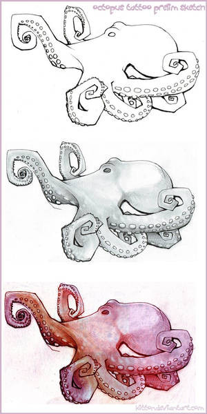 Octopus tattoo prelim sketch