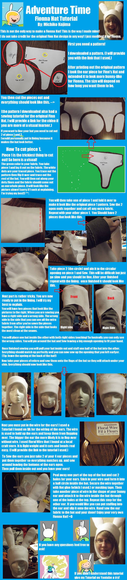 Fionna Hat Tutorial (The Wire Method) by MishaCosplay