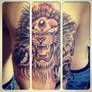 Neotraditional lion