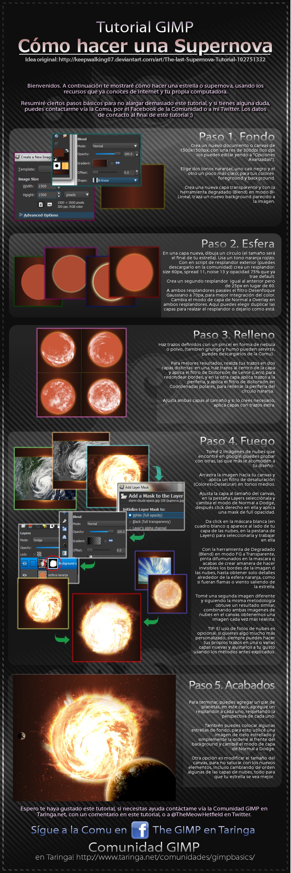 Tutorial Supernova GIMP