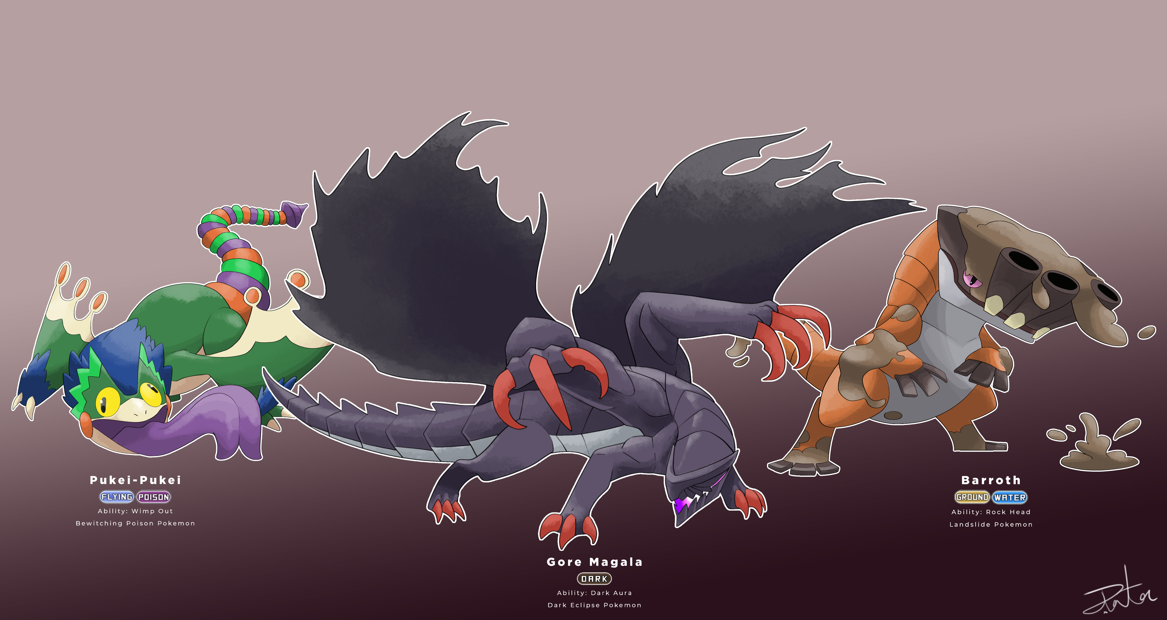 Participaciones principales - Illustrate 3 Pokemon-Style Monsters