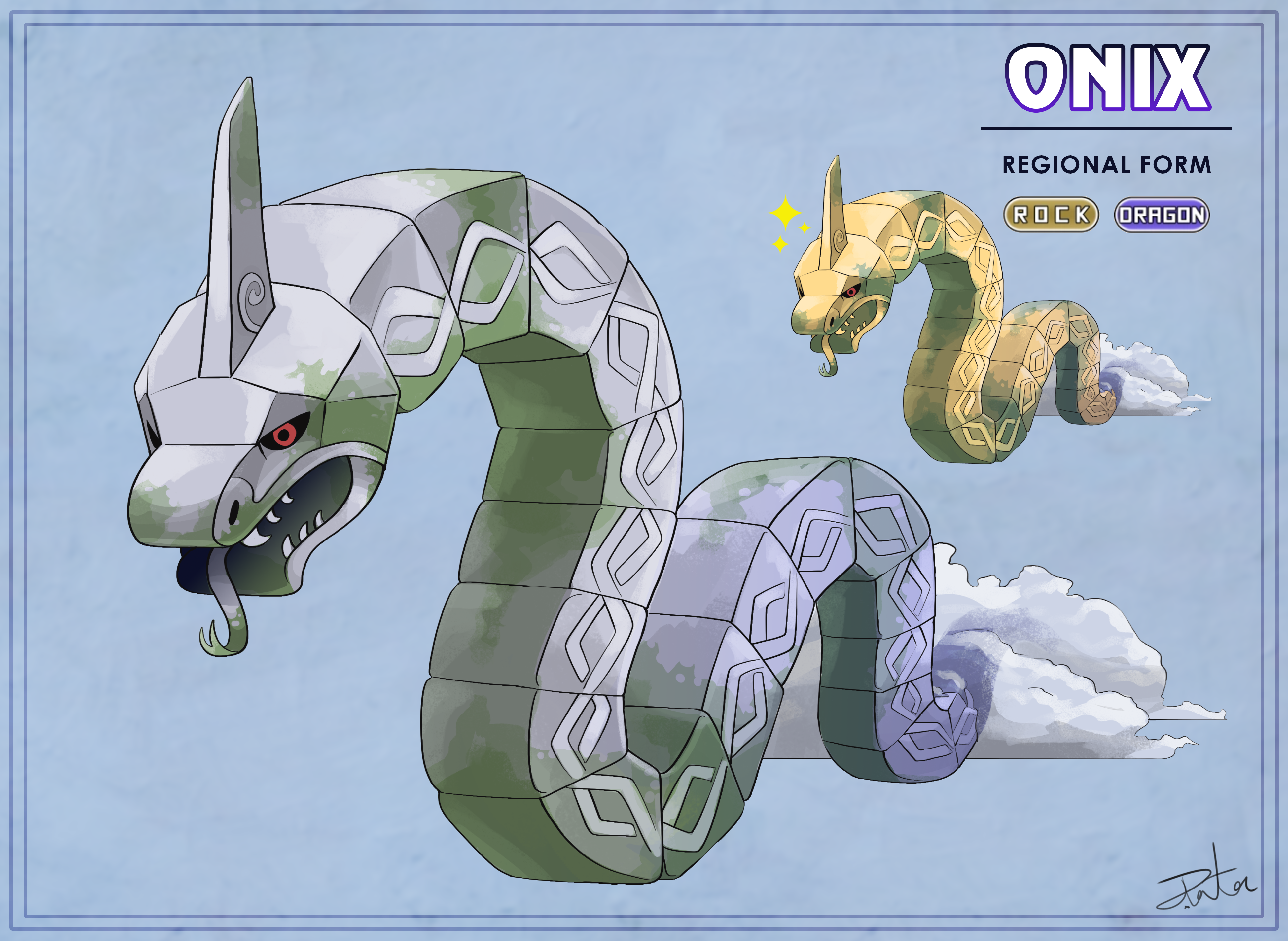 Onix x Onyk Design : r/pokemon