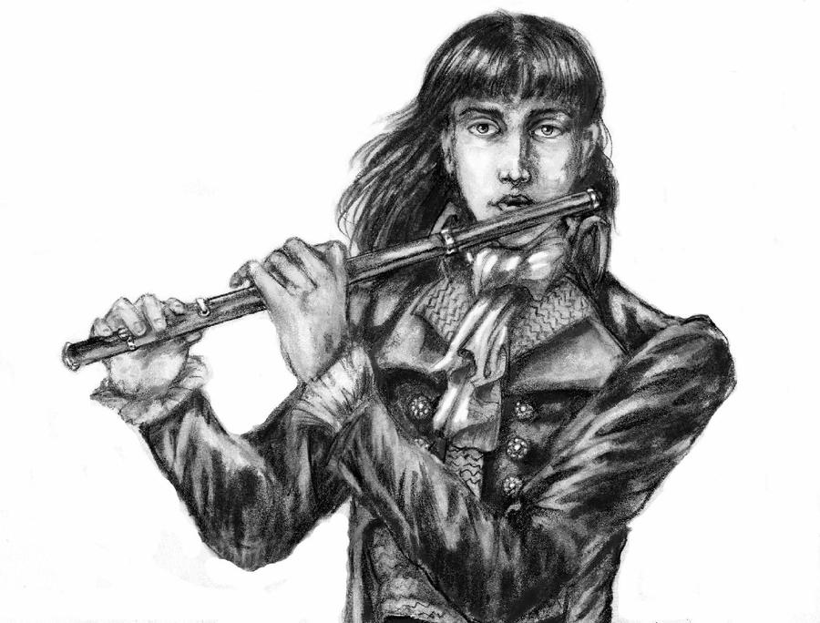 'He played on the flute...'