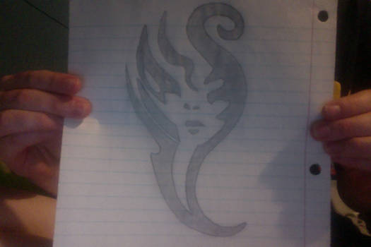 its supposed to be a face tribal tat design