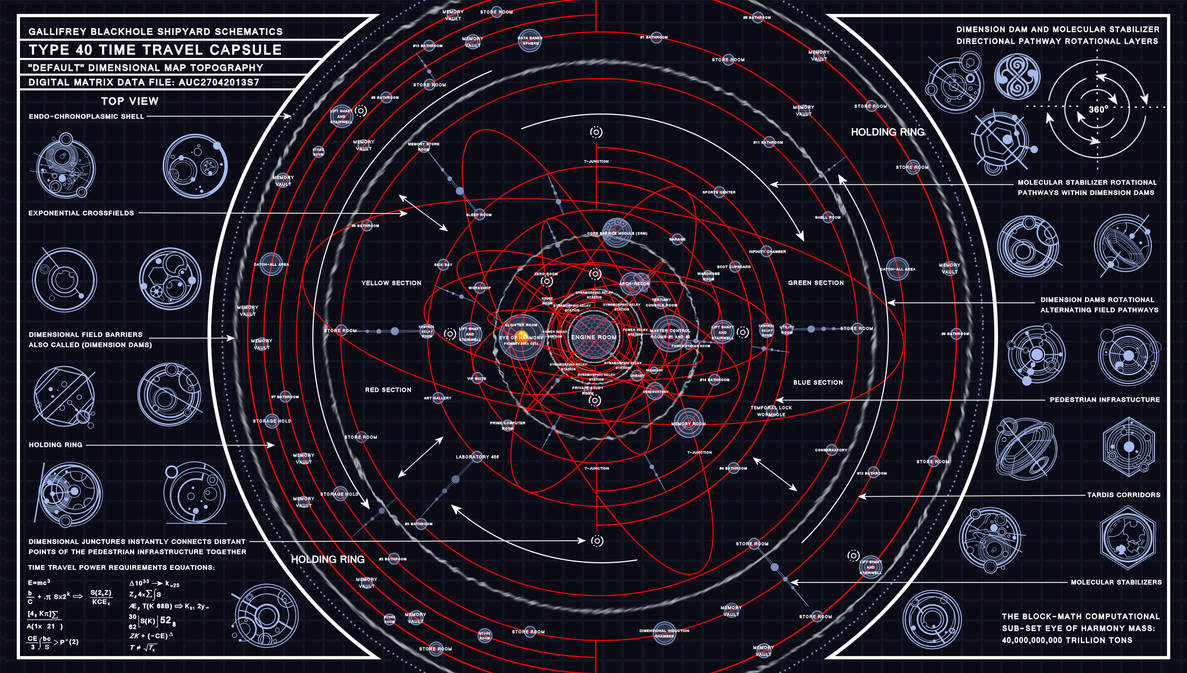 TARDIS Type 40 Dimensional Map Schematic by Time-Lord-Rassilon on ...