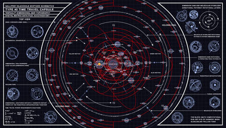 TARDIS Type 40  Dimensional Map Schematic 