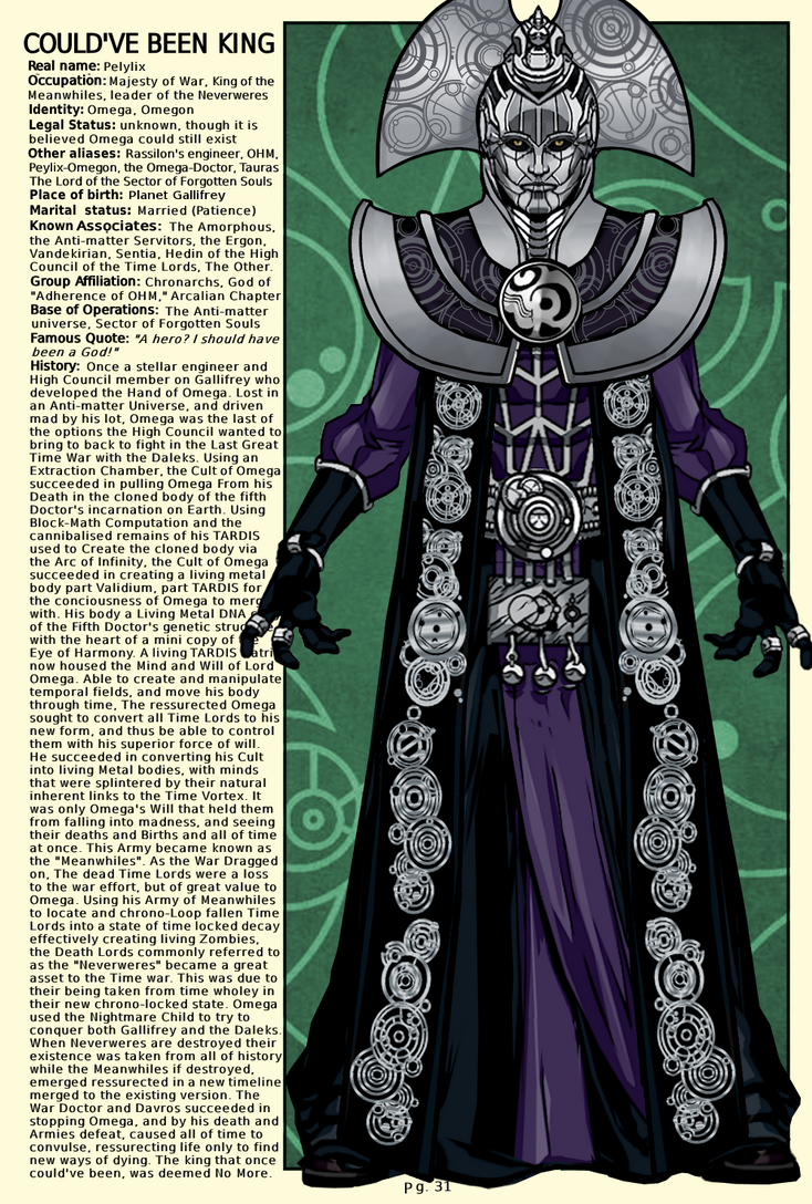Time Lord Robe Custom Time Lord Handbook Page 31 (Could've Been King) by Time-Lord-Rassilon ...