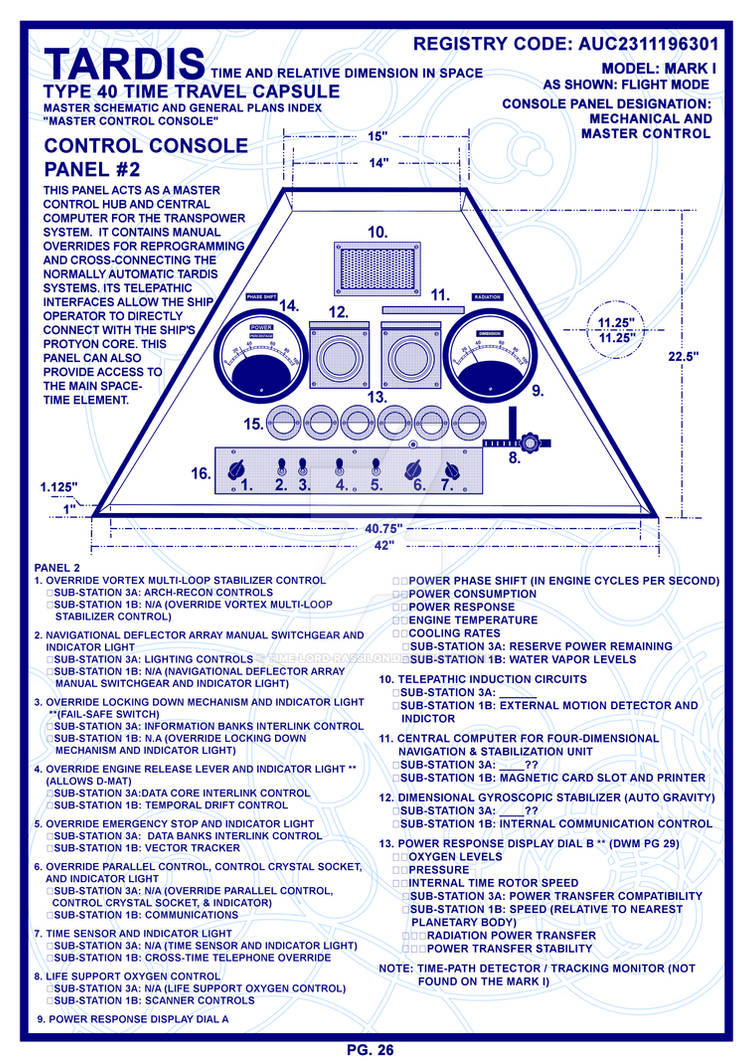 Tardis Control Panel Label TARDIS Master Schematics Page 26 by Time-Lord-Rassilon on DeviantArt