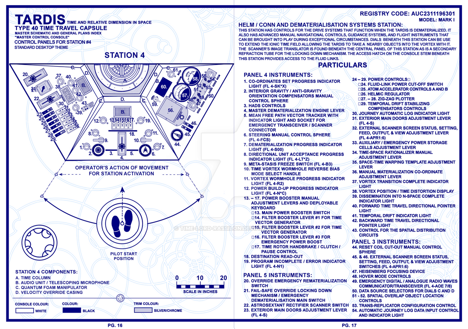 Tardis Control Panel Label TARDIS Master Schematics Page 16-17 by Time-Lord-Rassilon on DeviantArt
