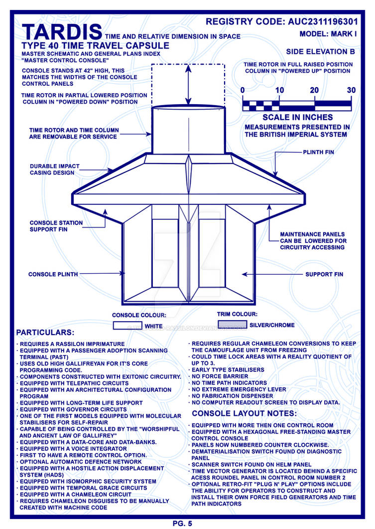 Tardis Engine Core TARDIS Master Schematics Page 5 by Time-Lord-Rassilon on DeviantArt