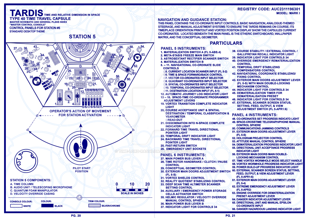 Tardis Engine Core TARDIS Master Schematics Page 20-21 by Time-Lord-Rassilon on DeviantArt