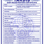 TARDIS Master Schematics Registration Certificate