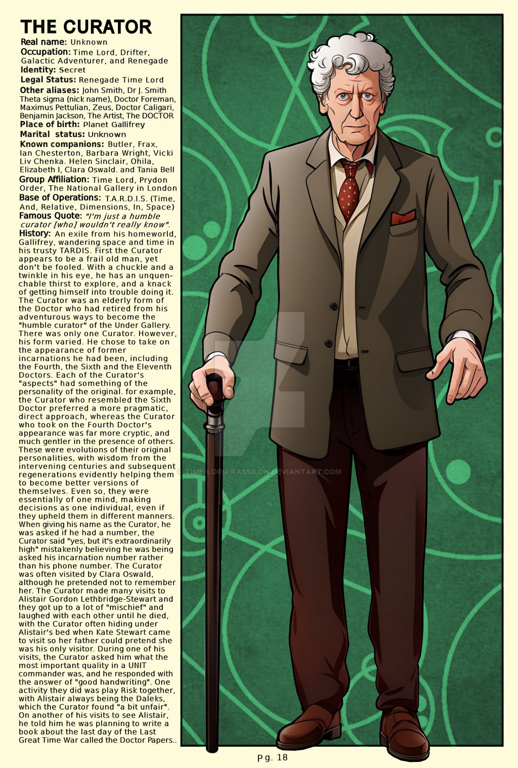 Time Lord Handbook Page 18 by Time-Lord-Rassilon on DeviantArt