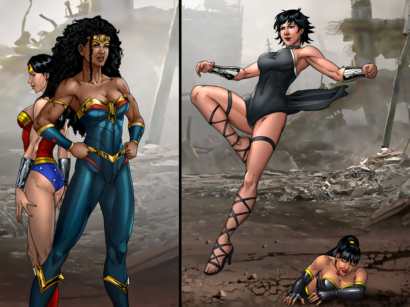 Wonder Woman Bloodlines Classic vs Rebirth by Medusa1893 on DeviantArt