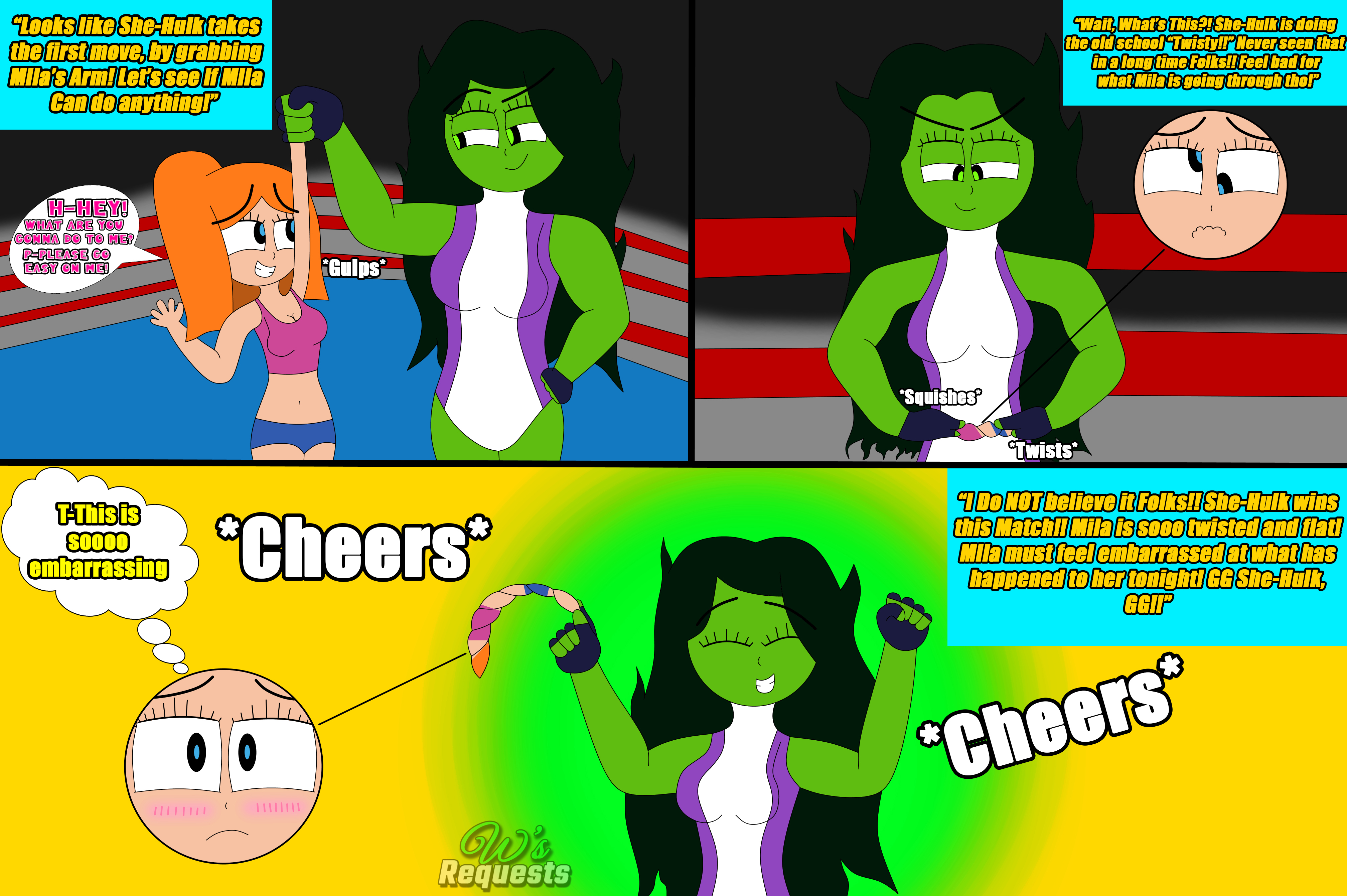 Friend Request Mila Vs She Hulk By Ws Playhouse On Deviantart