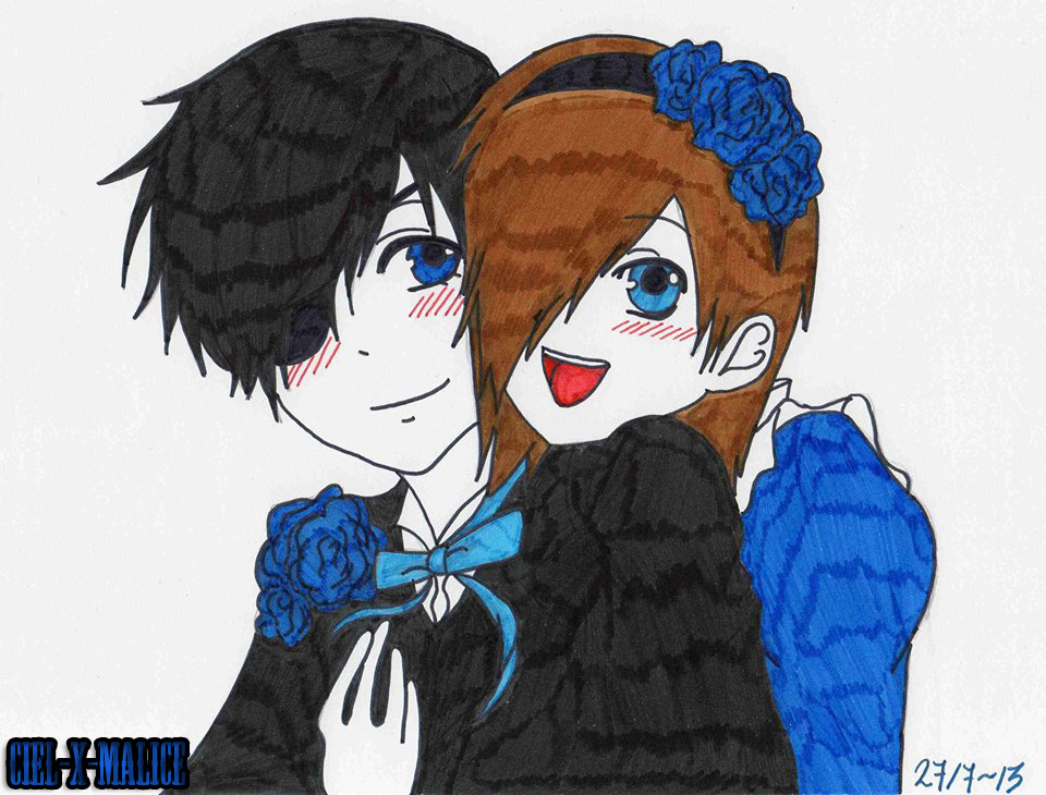 Malice Doll Hugging Ciel Phantomhive