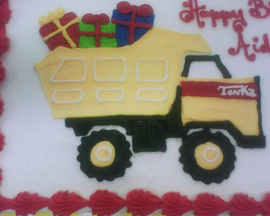 tonka truck cake