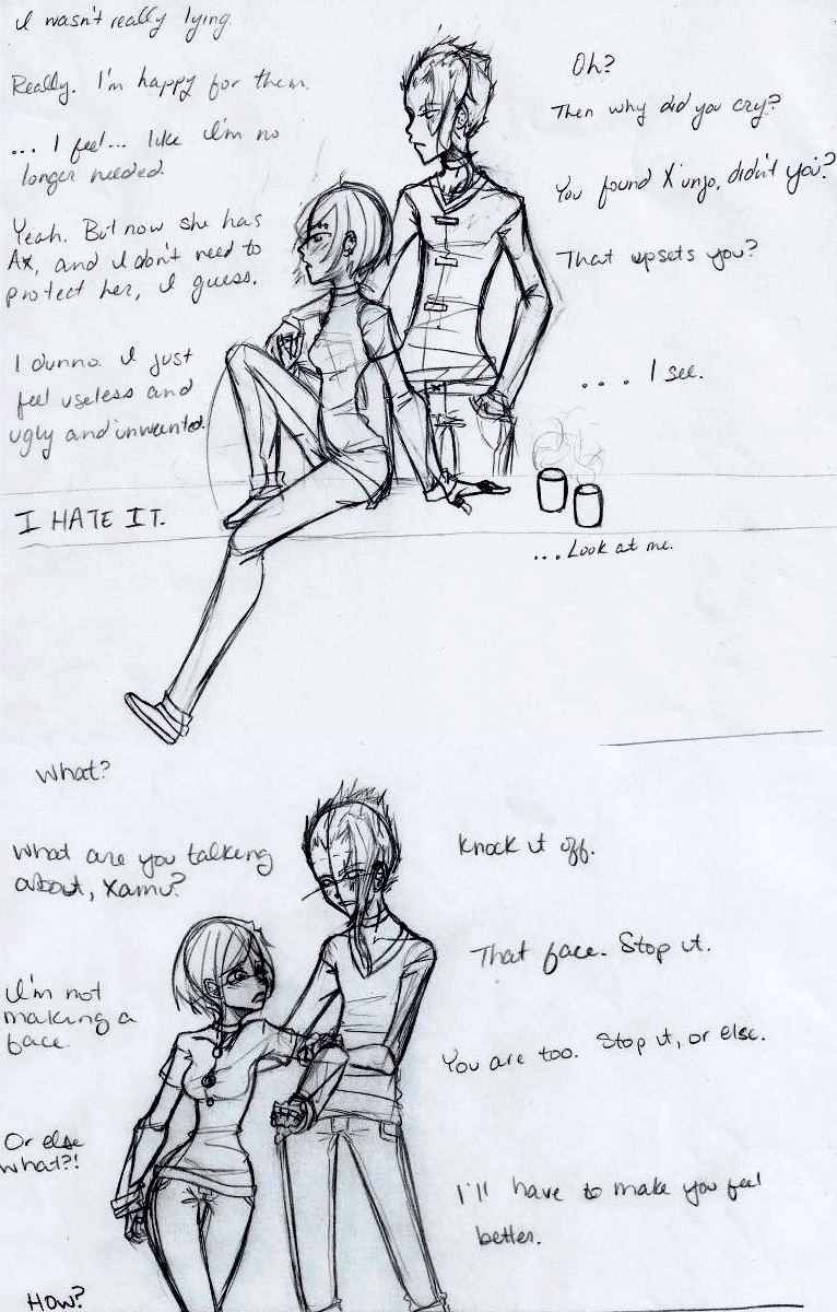 NyXamu sketch comic part 2+3