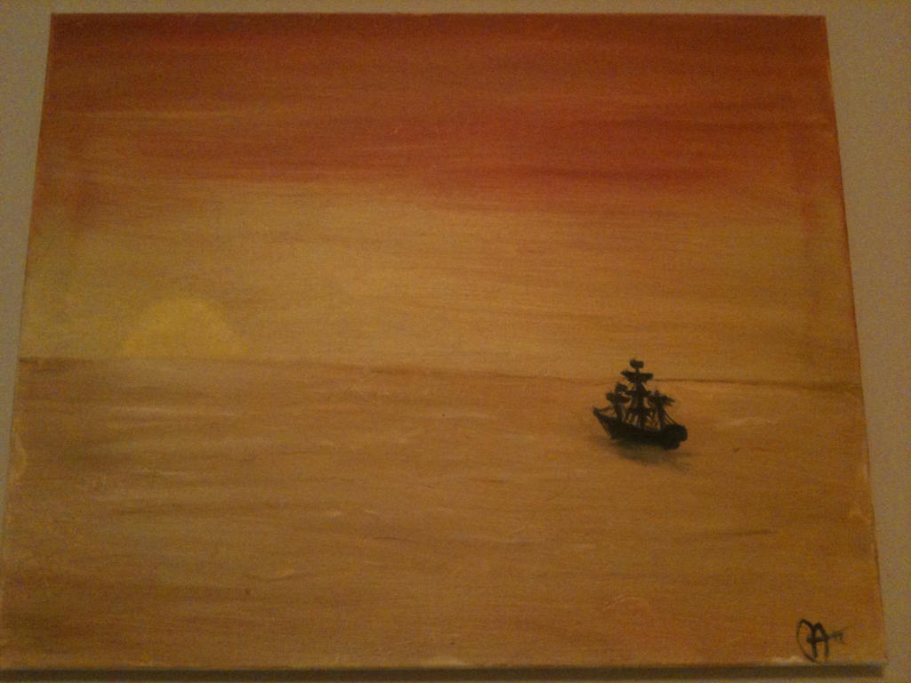 Painting: Sail into the horizon