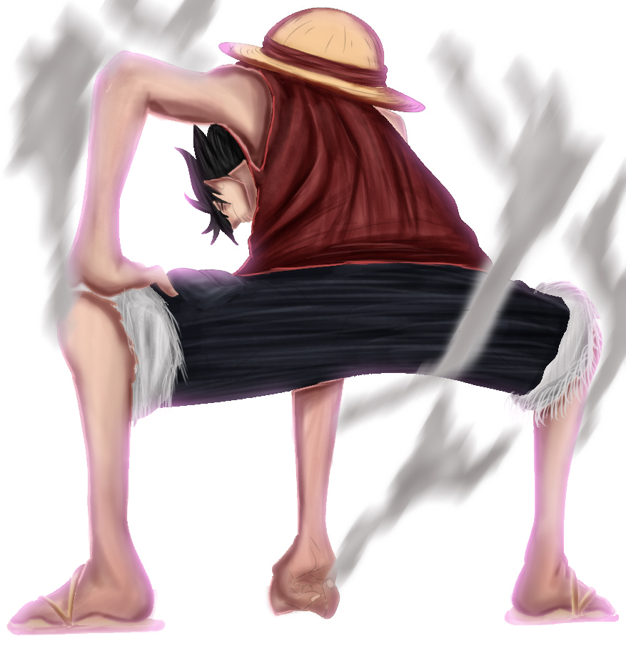 Luffy Gear Second by Hitch21 on DeviantArt