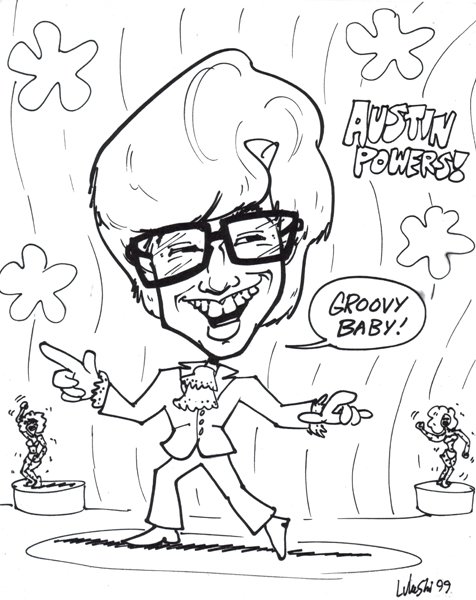 Austin Powers Caricature By Artbylukeski On Deviantart