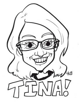 Tina Fey caricature