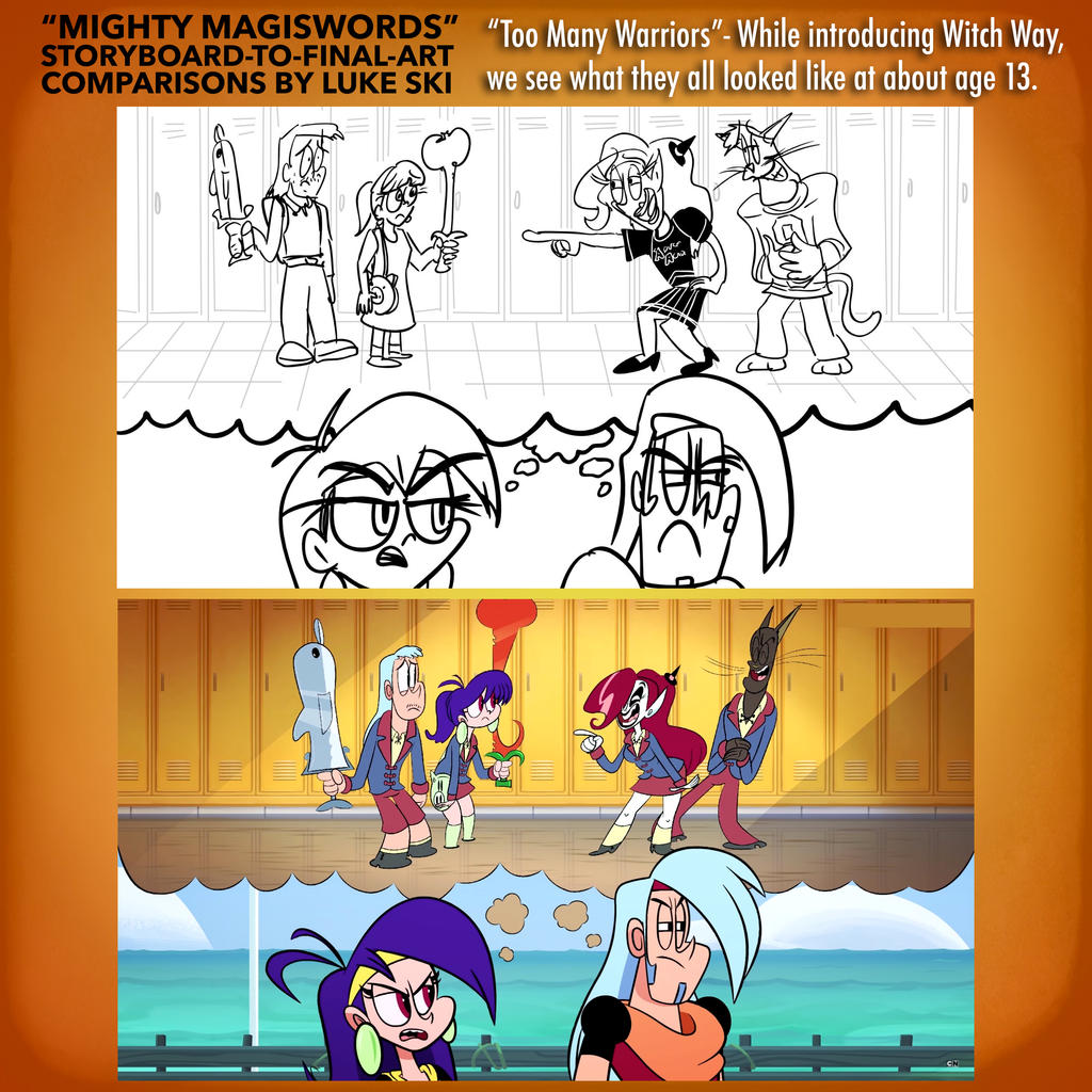 Mighty MagiSwords Storyboards - The Warriors At 13