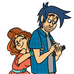 Dienne and Darius - Adobe Animate test drawing