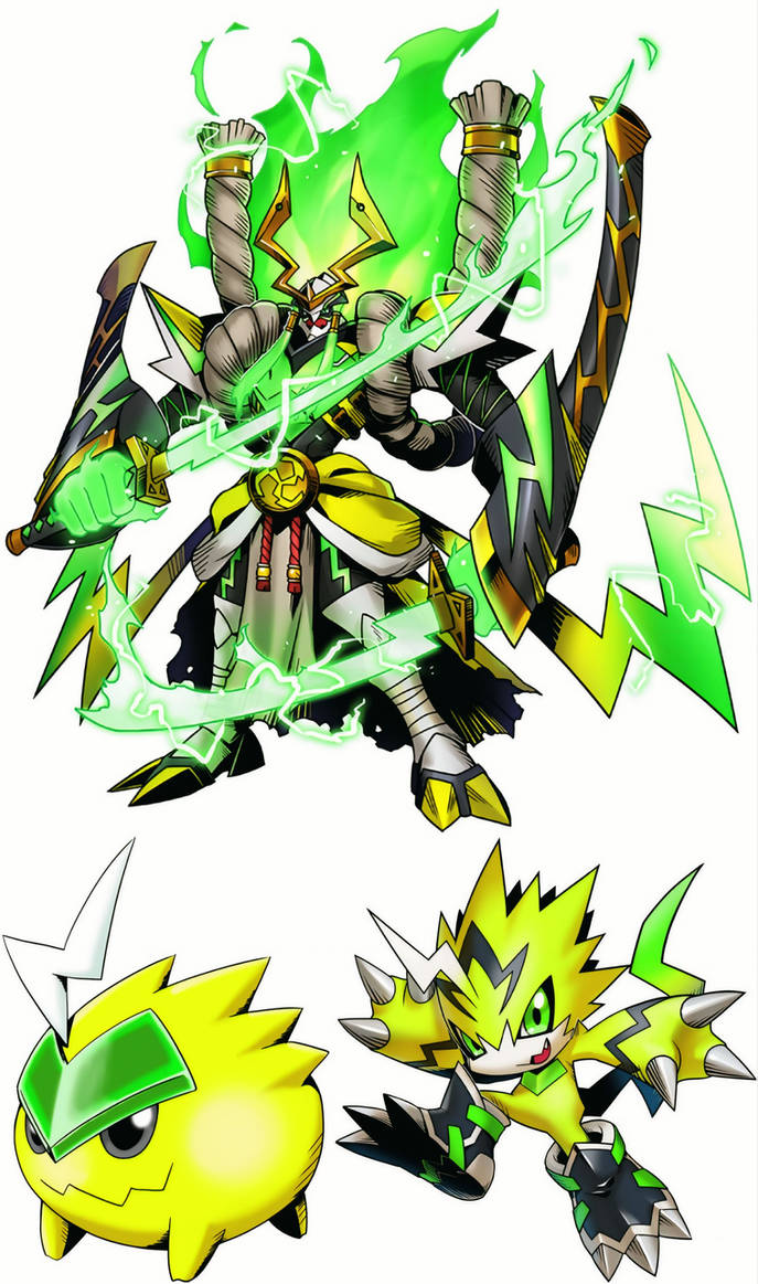 Pulsemon: All Evolutions (Digimon) by ninte2892 on DeviantArt