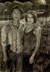 Glenn and Maggie by runawaycar09