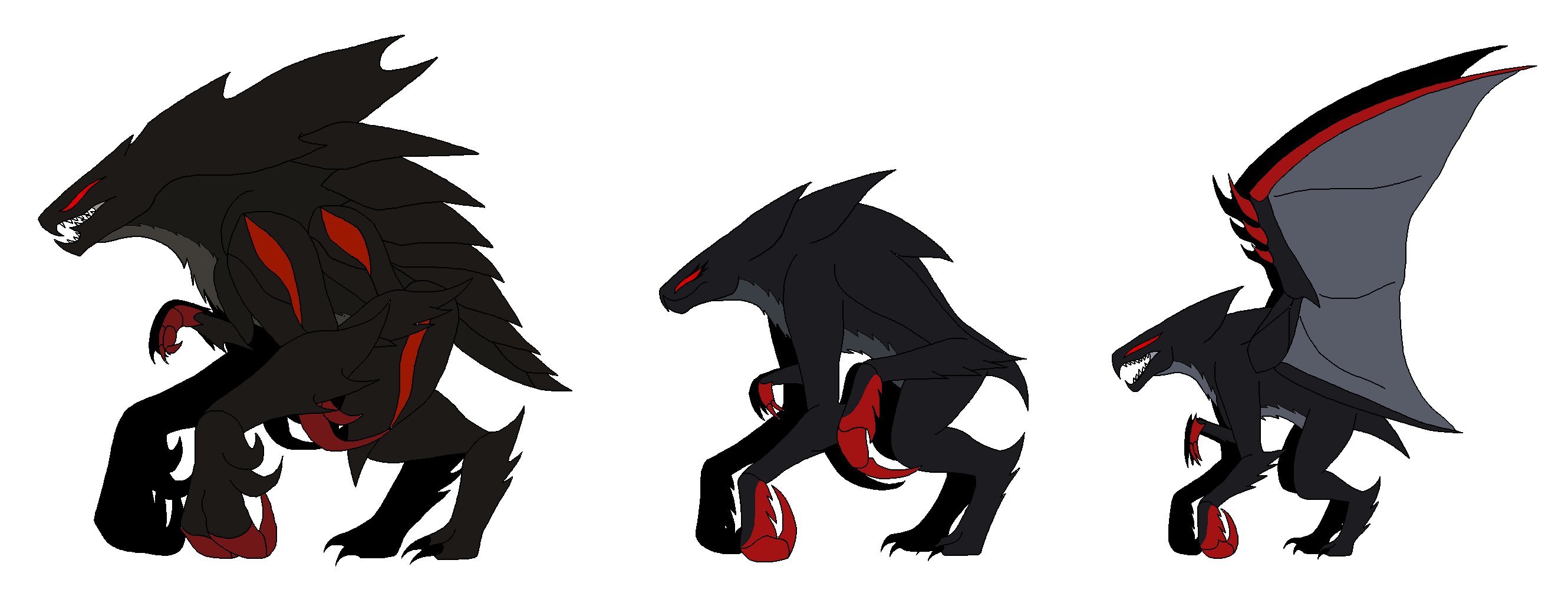 All Muto Types Mutos by Haken373737 on DeviantArt