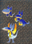 FKM #095 Shellution #096 Pterasea #097 Hurrianodon by Jai-Ti