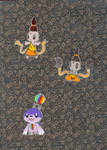 The Mythical Fakemon #142 Buddhi and #143 Ringosi by Jai-Ti