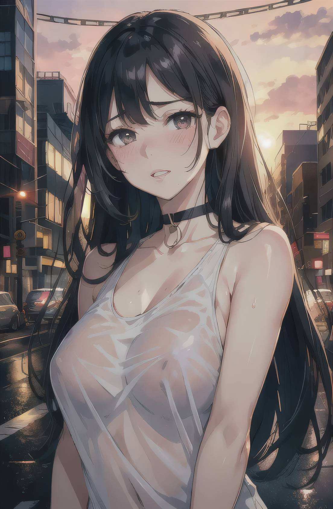 Sexy anime girl with wet clothes by Darknessofsahde on DeviantArt Sexy anime girl with wet clothes by Darknessofsahde on DeviantArt