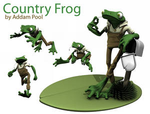 Country Frog - 3D Model