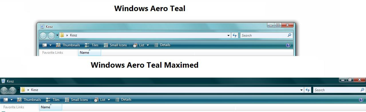 Windows Aero Teal Styler