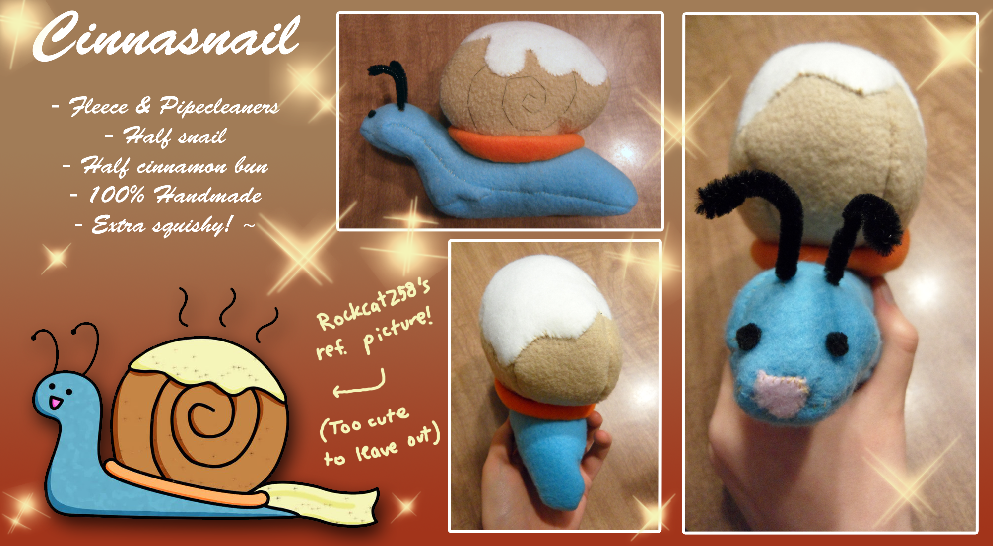 Cinnasnail Plushie