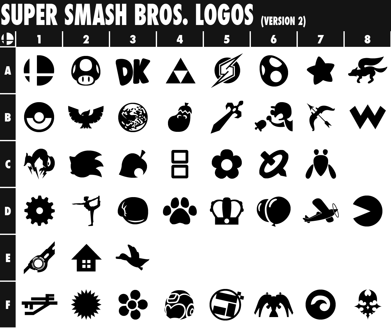 Super Smash Bros. Logos (Version 2) by TriforceJ on DeviantArt