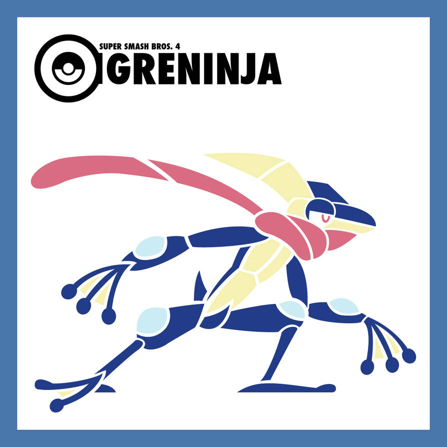 Smash Vectors: Greninja (color)