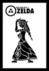 Smash Vectors: Zelda (black)