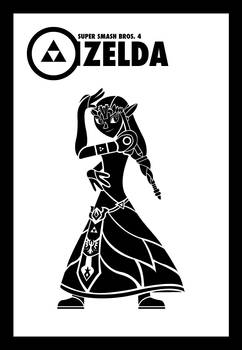 Smash Vectors: Zelda (black)