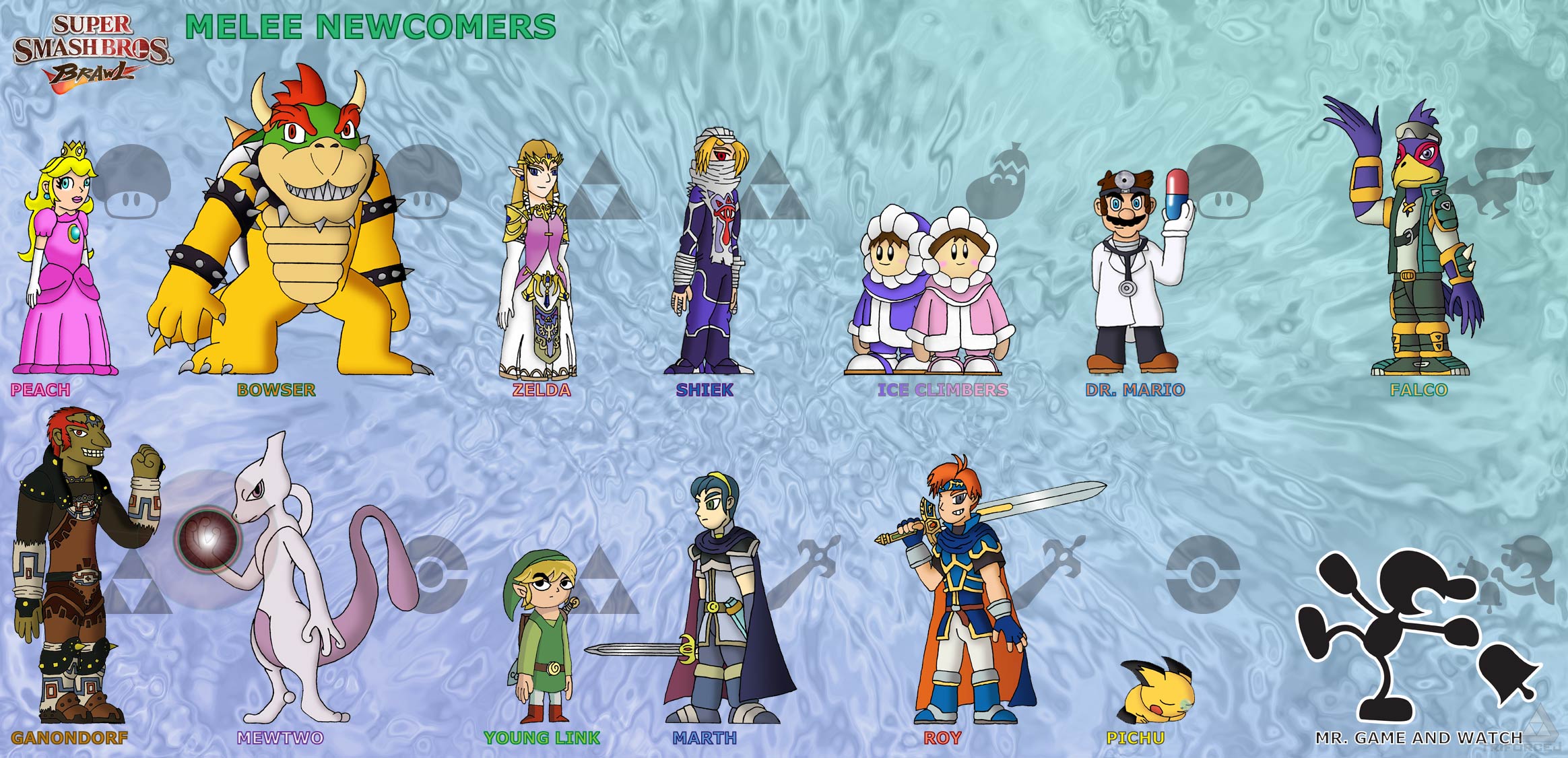 Ssbb Melee Newcomers By Triforcej On Deviantart