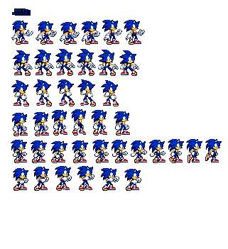 Sonic Sprite Sheet - fasrres
